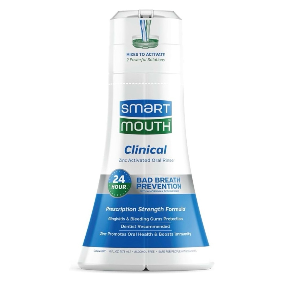 SmartMouth Clinical Activated Mouthwash – Bad Breath & Gum Care | New 16 oz